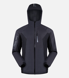 Chaqueta cortavientos al por mayor de moda para hombre, chaqueta con capucha impermeable ligera con logotipo y bordado personalizados - Product Image 5