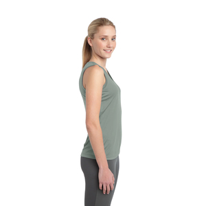 Camiseta sin mangas para mujer, absorbente de humedad, gris, asil-ver - Product Image 2