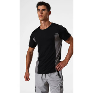Camiseta Deportiva de Secado Rápido con Logotipo Personalizado para Hombre, Algodón y Poliéster, Transpirable, para Gimnasio, Running, Fitness, Manga Corta, Atlética - Product Image 1