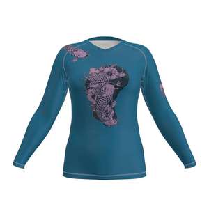 SPFx เสื้อเชิ้ตแขนยาวสำหรับผู้ชาย,เสื้อรัดรูปแบบระเหิดชุดรัชการ์ด Mma - Product Image 1