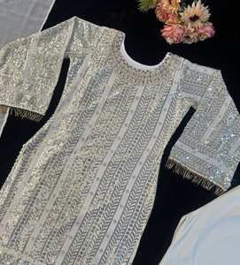 MAGNIFIQUE TOP ET PANTALON DE SOIRÉE AVEC FANTAISIE DUPPATA - Product Image 2