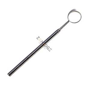Professional Stainless Steel Dental <b>Mouth</b> Examination Mirror with No-slip Handle Metal <b>Mouth</b> Mirror By Zonedge - Product Image 1