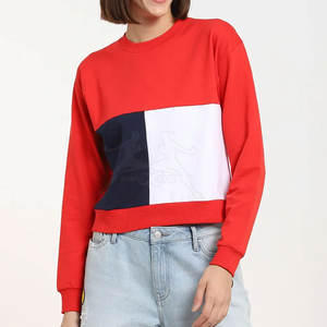 Sudadera informal con cuello redondo y textura suave para Streetwear Look Sudadera de algodón suave para mujer - Product Image 2