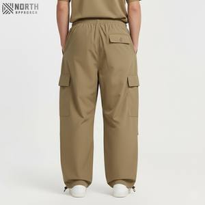 Vêtements pour hommes délavés jambe large nouvelle mode poche ample pantalons pour hommes High Street droite Cargo pantalons longs pantalons d'hiver hommes - Product Image 2