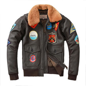 Chaqueta de Cuero Casual Acolchada de Lana de Alta Calidad para Hombre, Transpirable, Ecológica y Personalizable para Invierno - Product Image 2