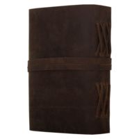 Journal vintage rétro fait à la main en cuir gaufré carnet de croquis cadeau personnalisable pour son Deckle papier vieilli voyage médiéval relié