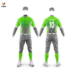 Maillot de baseball personnalisé de haute qualité, uniformes de vêtements de sport à séchage rapide, tissu en maille polyester recyclable respirant - Product Image 5