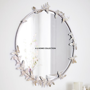 กระจกโลหะติดผนังสำหรับห้องนอนบ้านและห้องนั่งเล่นตกแต่งผนังรูปทรงใหม่ไม่เหมือนใคร - Product Image 4