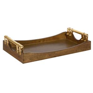 Bandeja de Madera Decorativa para Servicio de Aperitivos, Bandeja de Bambú Hecha a Mano para Restaurante y Hotel - Product Image 3