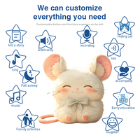 Fabricant professionnel Animal en peluche jouets en peluche souris en gros mode dessin animé mignon enfants doux blanc souris en peluche jouet