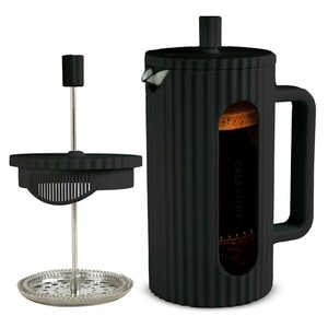 Cafetera Francesa Moderna de 1 Litro, Ecológica, de Doble Pared, con Características Portátiles de Metal, Cerámica y Plástico para Camping - Product Image 1