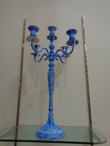 Wholesale High Quality 5 Arms Metal Candelabra Candlestick <b>Candle</b> Holder For Table Wedding Centerpiece - Product Image 2