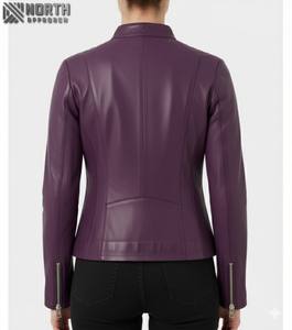 Respirant hiver chaud femmes veste en cuir tenue décontracté femmes mode veste en cuir à prix raisonnable veste en cuir personnalisée - Product Image 3