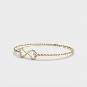 Vente chaude Design Unique Bracelet De Tennis Pour Femmes Argent 944/Moissanite Diamant 10K/14K Or Fine Jewelry Bracelet - Product Image 3