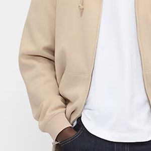 Sudadera con Capucha y Cremallera para Hombre, Mangas Largas, Costuras de Alta Calidad, Diseño de Color Sólido con Capucha y Diseño de Logotipo Personalizado, Estilo Casual - Product Image 3