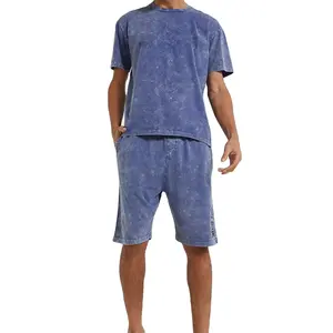 最佳供应商2024新款高品质男士时尚夏季两件套t恤短裤夏季套装