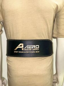 Premium unisexe 4 largeur en cuir de vachette entraînement levier ceinture Logo personnalisé Fitness équipement de gymnastique dynamophilie haltérophilie hommes - Product Image 3