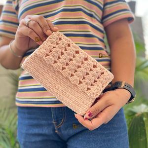 Bolso cuadrado hecho a mano bohemio Estilo Vintage playa verano ganchillo con cierre a presión para mujer, novedad - Product Image 1