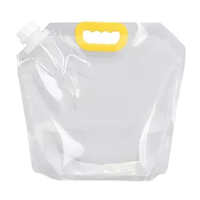 Grands sacs à soufflet en PET Mylar bleu métallisé épais avec bec verseur et poignée, imprimés en héliogravure, résistants à l'humidité et recyclables pour papier toilette