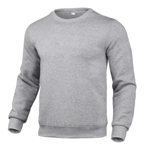 Wholesale Premium Quality Men's Long Sleeve Sweatshirt 100% Cotton Breathable <b>Hoodies</b> for Winter <b>Plain</b> Dyed Technique Low MOQ - Product Image 1