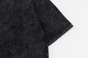 เสื้อยืดผ้าฝ้ายผู้ชายลายกราฟิกเสื้อยืดซักได้แนวสตรีทแวร์สไตล์วินเทจ - Product Image 5