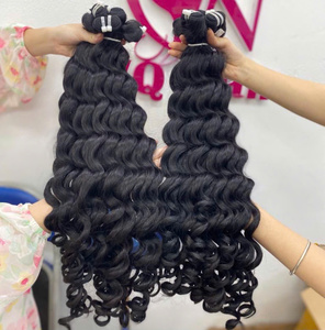 Extensions de cheveux vietnamiens bruts de bonne qualité Cheveux bouclés naturels pour femmes Trame de cheveux humains pour femmes noires - Product Image 2