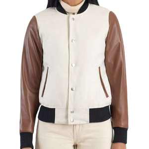 Chaqueta Letterman Personalizada con Logotipo, Nueva, de Alta Calidad, Último Estilo, Manga Regular para Invierno, Chaqueta Letterman para Mujer al por Mayor - Product Image 1