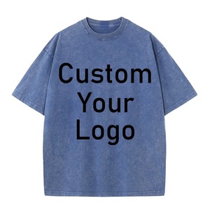 2025 T-Shirt à manches courtes Vintage pour femmes de haute qualité 260g coton lavé à l'acide Logo personnalisé conception Style Streetwear - Product Image 4