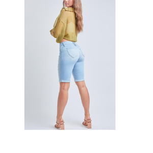 Short d'été en jean extensible à taille haute pour femmes Jeans courts skinny pour femmes Fabrication directe en usine de BD - Product Image 2