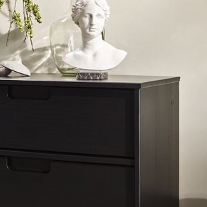 Cómoda Mona Hecha de Madera de Caoba Sólida de Alta Calidad con Acabado Negro para Uso en Interiores - Product Image 5