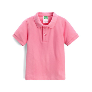 Chico Polo camiseta de alta calidad 10 colores 200gsm 65% algodón liso verano transpirable personalizado OEM niños Polo camiseta para hombres - Product Image 3