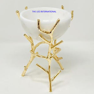 Bol en acier inoxydable, métal brillant, forme ronde, moderne, servant des collations aux fruits secs pour la maison, bol décoratif - Product Image 3