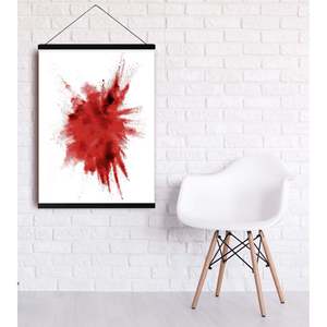 Pair of 62cm Black MDF Magnetic Strips for Minimalist Style <b>Posters</b> - Product Image 1