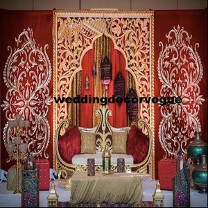 ชุด mandap สำหรับงานแต่งงานมีสไตล์สไตล์สไตล์สไตล์ mandap สำหรับงานแต่งงานผู้ผลิตผ้าอินเดียใน; สีทอง10122740 - Product Image 3