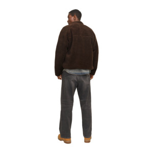 Veste en polaire pour homme de marque personnalisée - Imperméable, séchage rapide, doublure en laine, col montant, logo brodé, streetwear d'hiver pour l'extérieur - Product Image 4