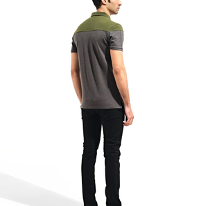 เสื้อเชิ้ตผู้ชายผ้าถักเนื้อผ้า PK ทนทาน 100% ผ้าฝ้าย ทรงหลวม สวมใส่สบาย ระบายอากาศได้ดี แขนสั้น - Product Image 4