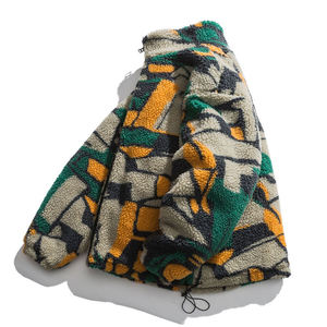 Pull en polaire polaire avec logo personnalisé, doux, pour l'hiver, performance, randonnée en montagne, polaire classique, veste zippée pour homme - Product Image 3