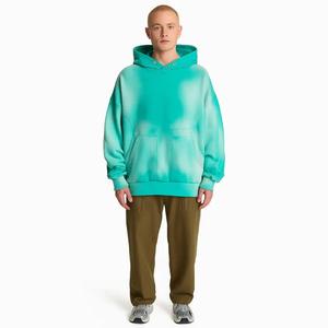 Men's Winter Sports Athletic Fit Hoodie Loose Pullover Oversize <b>Drop</b> Shoulder Vintage <b>Acid</b> Wash spray dyeing for Men Hoodies - Product Image 1