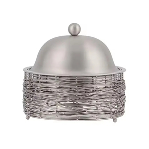 Ensemble luxueux de 3 chauffe-plats argentés construits avec des matériaux de la plus haute qualité pour le réchauffement des aliments de qualité professionnelle - Product Image 4