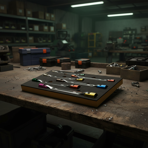 Clé à douille double flexible colorée ED, fournisseur taïwanais, métrique, en acier au chrome-vanadium, kit DIY ODM OEM - Product Image 1