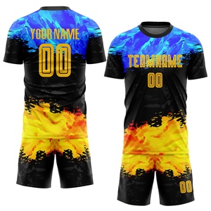 Camiseta de fútbol sublimada personalizada para hombre, ropa deportiva de transferencia de calor, conjunto de uniformes de club de fútbol personalizable para adultos, ropa de fútbol - Product Image 1