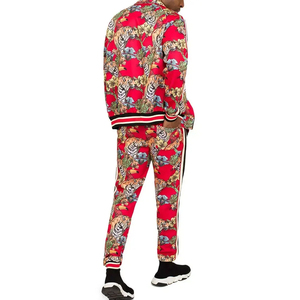 Prix de gros Ensemble de survêtements de jogging respirants personnalisés pour hommes, vêtements de sport à manches longues, survêtements imprimés pour l'entraînement en plein air - Product Image 2