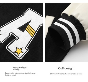 Hot Selling Men's Custom Varsity <b>Jackets</b> Casual Winter High Street Popular XS XL Lightweight Stand Logos/<b>Patches</b>/Labels Plain - Product Image 5
