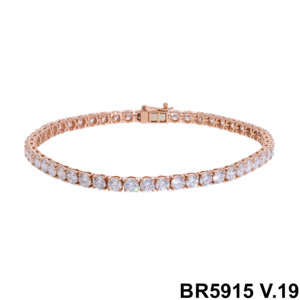 Bracelet tennis en or 14 carats élégance au quotidien 11.73 carats diamants scintillants bracelets et bracelets en diamant - Product Image 5
