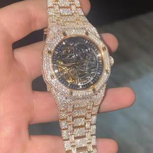 Nuevo Reloj Mecánico Automático de Lujo con Diamantes Moissanite, Alta Calidad, Acero Inoxidable, Cristal Analógico de 20 mm, Edición Limitada - Product Image 2