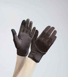 Guantes de equitación de cuero ultra transpirables para invierno, guantes profesionales de entrenamiento ecuestre, logotipo personalizado, suministro al por mayor, servicio OEM - Product Image 1