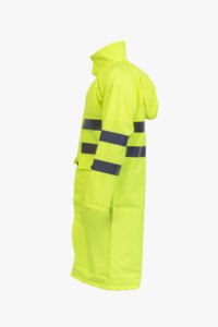 Unisex Lightweight Comfortable Waterproof & Windproof for <b>Poncho</b> Reflective Strips Packable Hood Raincoat for Outdoor Use - Product Image 2