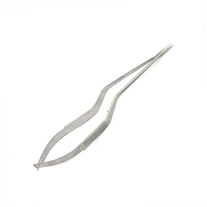 Tijeras de microresorte de acero inoxidable duraderas, herramienta de microcirugía oftálmica de borde afilado recto - Product Image 1