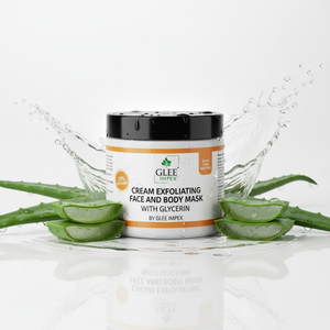 Masque exfoliant pour le visage et le corps Glee Impex, crème biologique, glycérine, aloès |   Gommage doux hydratation intense peau sèche et grasse toutes peaux OEM/ODM - Product Image 4