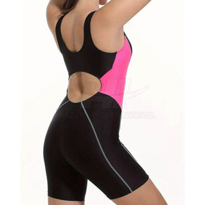 Maillot de bain une pièce pour femme, coupe confortable, coupe haute à l'avant, tissu doux, respirant, séchage rapide, usage quotidien, style plage - Product Image 2